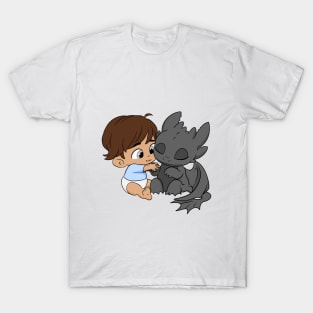 BFF dragon, how to train your dragon, baby boy, baby dragon, my first birthday T-Shirt